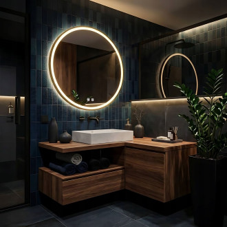 REA Zrcadlo LED 70cm HOM-02502