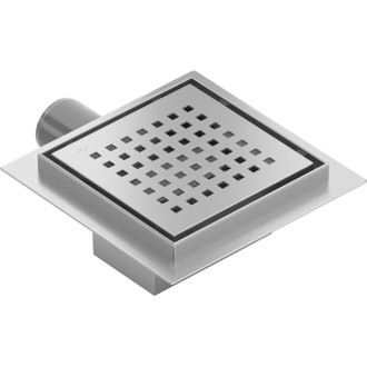 Mexen Flat-Q M08 wpust podłogowy kwadratowy 15 x 15 cm, inox - 1010515