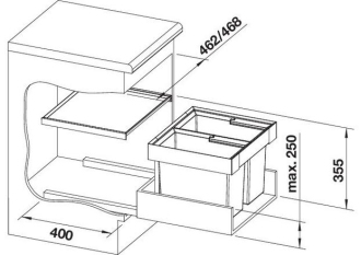 Blanco FLEXONII 50/2 košový systém   521 469