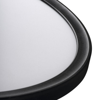 AZPO stropní LED svítidlo, ø 225mm, 11,8W, 3000/4000/6000K, IP54, černá mat