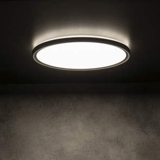 AZPO stropní LED svítidlo, ø 420mm, 22W,3000/4000/6000K, IP54, černá mat