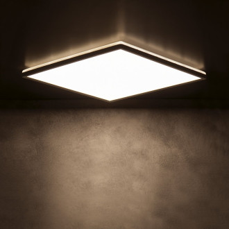 AZPO stropní LED svítidlo, 300x300mm, 17,5W, 3000/4000/6000K, IP54, černá mat