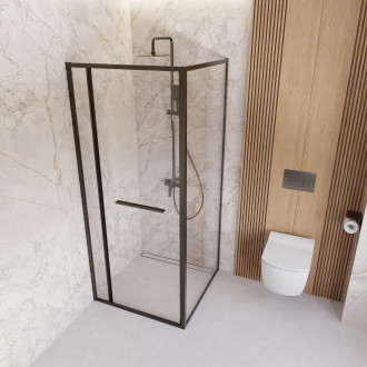 Deante Blur 3-funkční sprchový sloup s baterií, titan NQL_D4XM