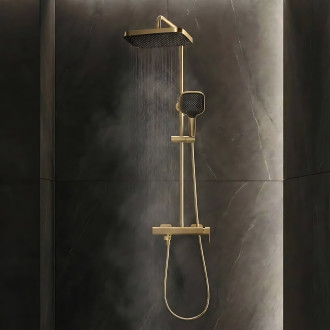 Sprchový set Rea Arlo Brush Gold