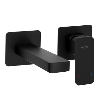 REA Podomítková vanová baterie Arlo Black REA-B5609