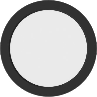 Mexen LDSR plafon sufitowy LED natynkowy fi 22 cm, 18W, Zimna - 6500K, 1440 lm, czarny - L212-022-1865-70