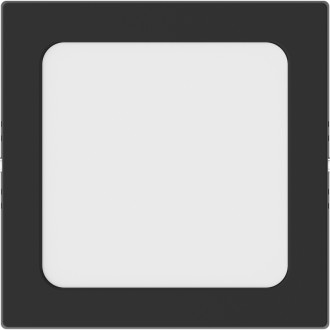 Mexen LDSS plafon sufitowy LED natynkowy 17 x 17 cm, 12W, Neutralna - 4000K, 960 lm, czarny - L213-017-1240-70