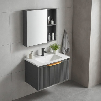 Sada koupelnového nábytku s umyvadlem Marti 60cm Grey