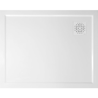 XENA sprchová vanička z litého mramoru, obdélník 100x80cm, bílá