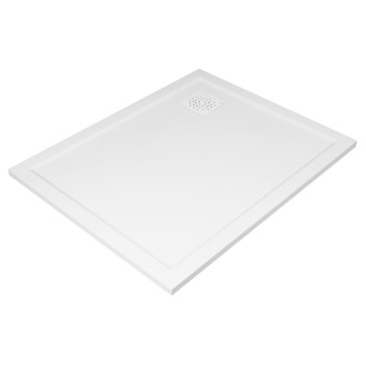 XENA sprchová vanička z litého mramoru, obdélník 100x80cm, bílá