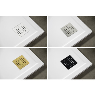 XENA sprchová vanička z litého mramoru, obdélník 100x80cm, bílá