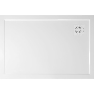 XENA sprchová vanička z litého mramoru, obdélník 120x80cm, bílá