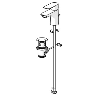 Umyvadlová baterie Hansa Basic s výpustí chrom 55402243