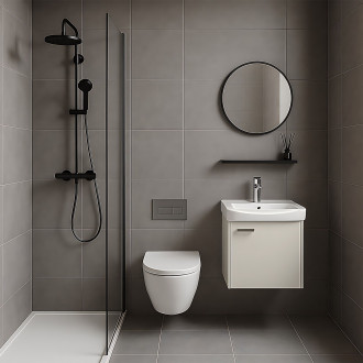 Sada koupelnového nábytku s umyvadlem Molly 40cm Beige