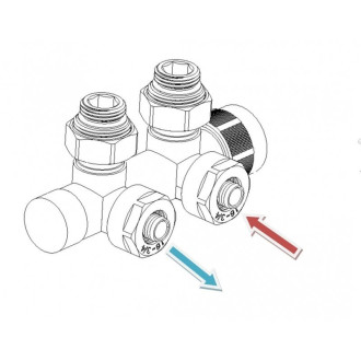 HYBRID-SADA, universální středový ventil s plastovou rozetou