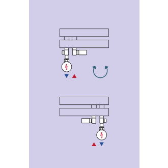 INTEGRATO-SADA, universální rohový ventil s plastovou rozetou