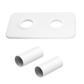 INTEGRATO-SADA, universální rohový ventil s mosaznou rozetou 1 ks