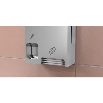 Nerezový zásobník hygienických potřeb