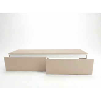 Koupelnová skříňka s krycí deskou SAT Feel 160x30x46 cm pískově béžová mat SATFEEL2160BE