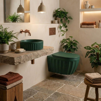 Umyvadlo na desku DUO Matcha  Matt