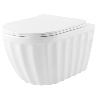 Rea WC mísa bez splachovacího okruhu Rea Duo White REA-C3005