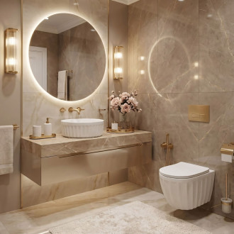 WC mísa bez splachovacího okruhu Rea Duo White