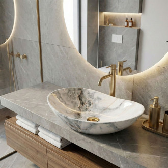 Rea Umyvadlo na desku Royal 60 Granit Shiny REA-U8596