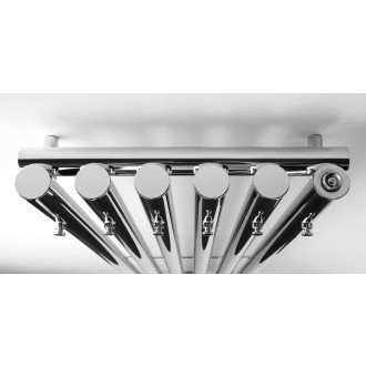 PILON otopné těleso 418x1800mm, se šesti háčky pro ručník, chrom