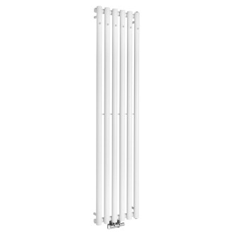 PILON otopné těleso 418x1800mm, se šesti háčky pro ručník, bílá mat