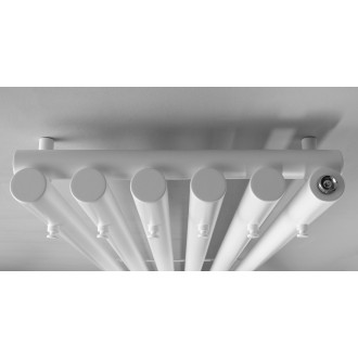 PILON otopné těleso 418x1800mm, se šesti háčky pro ručník, bílá mat