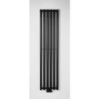 PILON otopné těleso 418x1800mm, se šesti háčky pro ručník, černá mat