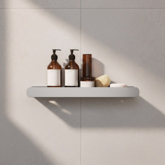 REA Police do koupelny SF03 45cm, kartáčovaná ocel  REA-47002