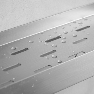 REA Police do koupelny SF03 45cm, kartáčovaná ocel  REA-47002