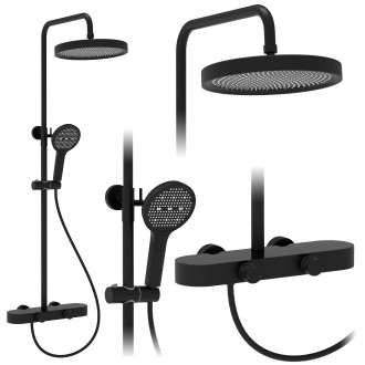 REA Sprchový set Creo Black REA-P0360