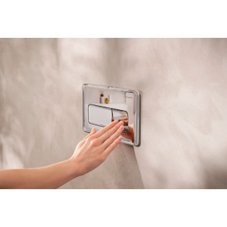 Ovládací tlačítko Hansgrohe iFrame Original Q plast chrom lesk 66001000