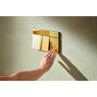 Ovládací tlačítko Hansgrohe iFrame Element E kov leštěný vzhled zlata lesk 66003990