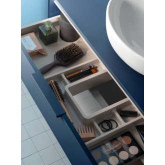 Koupelnová skříňka s dvojumyvadlem Roca Optica 120x58x45,5 cm modrá mat OPT1203ZM