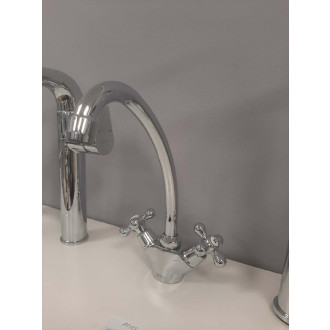 VÝPRODEJ VÝSTAVNÍ KUS Novaservis TITANIA-RETRO II dřezová stojánková 99113.0