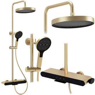 REA Sprchový set Farel Brush Gold REA-P0355