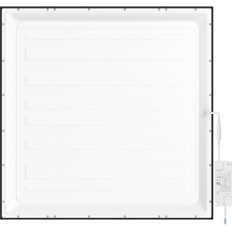 Mexen Brill panel sufitowy LED podtynkowy 60 x 60 cm, 40W, Neutralna - 4000K, 4400 lm, czarny - L200-060-060-4040-70