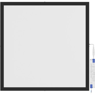 Mexen Brill-S panel sufitowy LED natynkowy 60 x 60 cm, 40W, Neutralna - 4000K, 4400 lm, czarny - L205-060-060-4040-70