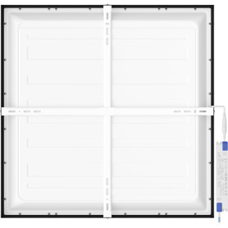 Mexen Brill-S panel sufitowy LED natynkowy 60 x 60 cm, 40W, Neutralna - 4000K, 4400 lm, czarny - L205-060-060-4040-70