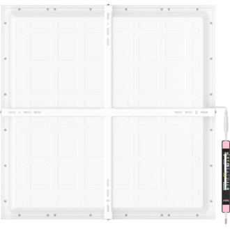 Mexen Brill-S panel sufitowy LED natynkowy 60 x 60 cm, 48W, Neutralna - 4000K, 5808 lm, biały - L206-060-060-4840-20