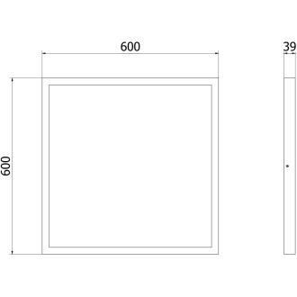 Mexen Brill-S panel sufitowy LED natynkowy 60 x 60 cm, 48W, Neutralna - 4000K, 5808 lm, biały - L206-060-060-4840-20