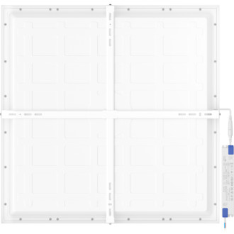 Mexen Brill-S panel sufitowy LED natynkowy 60 x 60 cm, 36W, Neutralna - 4000K, 5184 lm, biały - L207-060-060-3640-20