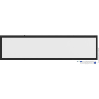 Mexen Brill-S panel sufitowy LED natynkowy 120 x 30 cm, 36W, Neutralna - 4000K, 5184 lm, czarny - L207-120-030-3640-70