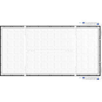 Mexen Brill-S panel sufitowy LED natynkowy 120 x 60 cm, 60W, Neutralna - 4000K, 8640 lm, czarny - L207-120-060-6040-70