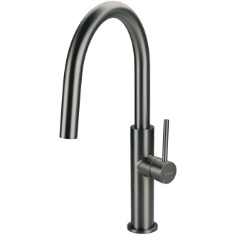 Deante Dřezová baterie Evora s U výtokem, titanium BQJ_D62M
