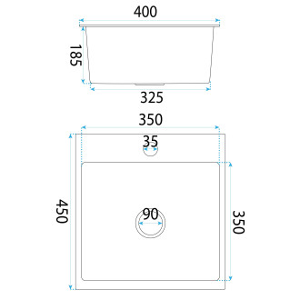 Ocelový dřez Leo 40 BRUSH COPPER
