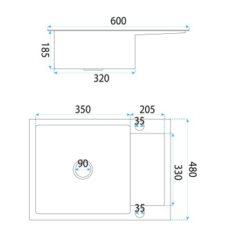 Ocelový dřez Paul BRUSH COPPER